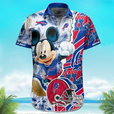 Mickey Mouse Hawaiian Shirt NFL Buffalo Bills Summer Vacation Gift