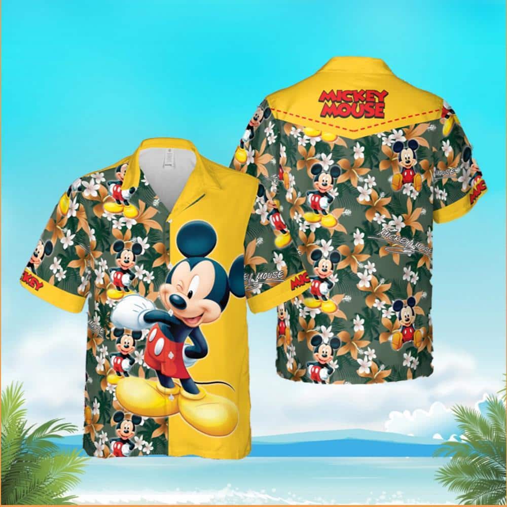 Tropical Aloha Mickey Mouse Hawaiian Shirt Summer Gift For Friends Tropical Aloha Mickey Mouse Hawaiian Shirt Summer Gift For Friends