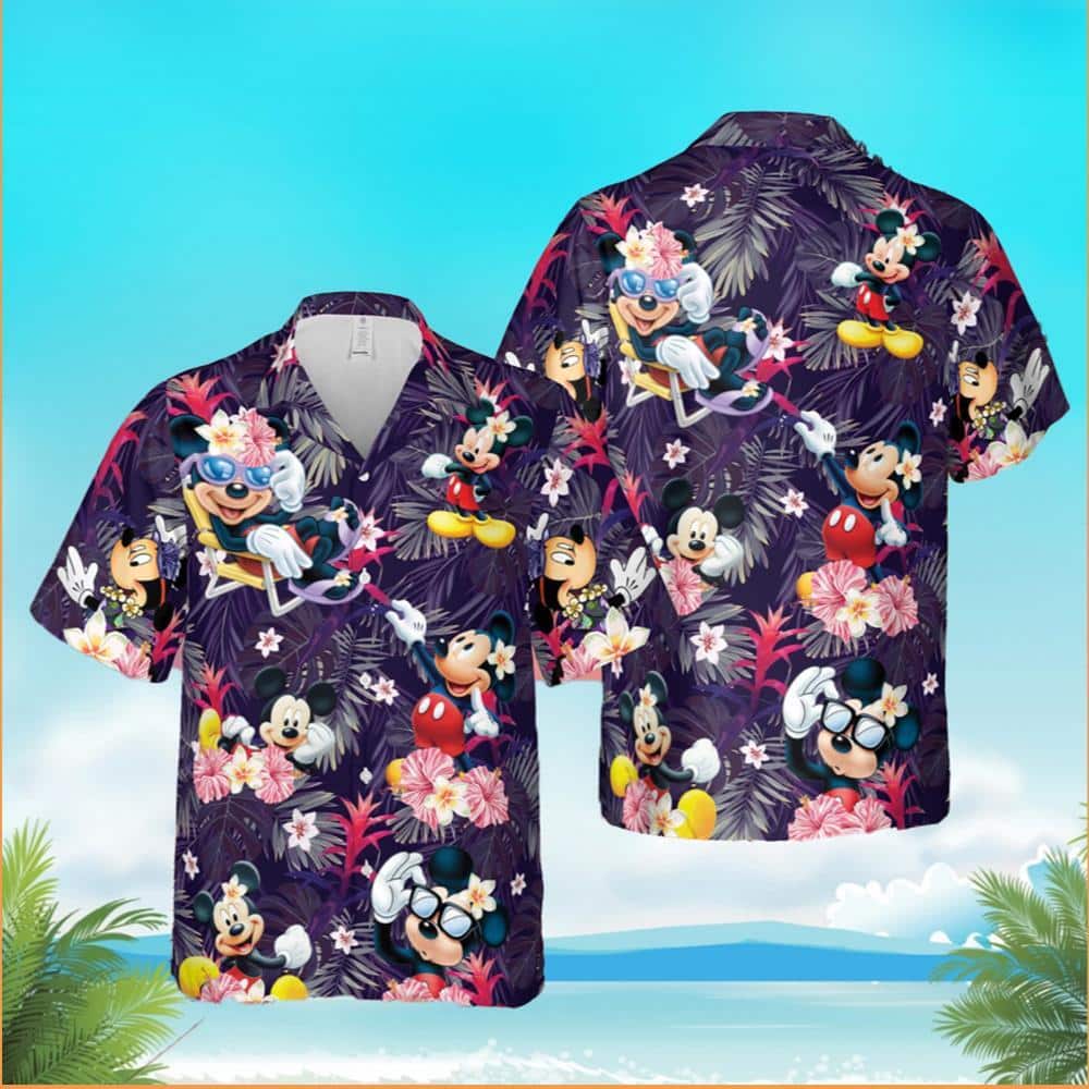 Tropical Aloha Mickey Mouse Hawaiian Shirt Mickey Mouse Disney Summer Items