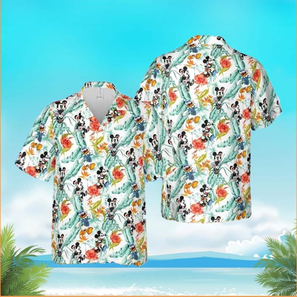 Mickey Mouse Hawaiian Shirt Donald Duck At The Beach Gift For Disney Lovers