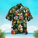 Mickey Mouse Hawaiian Shirt Palm Leaves Pattern Gift For Disney Lovers