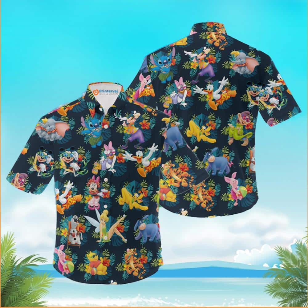Disney Mickey Mouse Hawaiian Shirt Summer Beach Gift