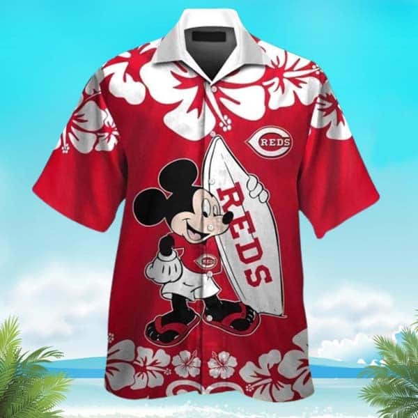 Cincinnati Reds Mickey Mouse Hawaiian Shirt Beach Gift For Friend