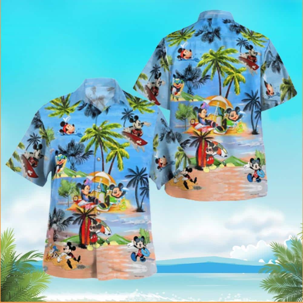 Disney Mickey Mouse Hawaiian Shirt Gift For Beach Vacation