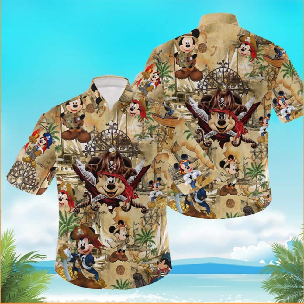 Beach Aloha Mickey Mouse Hawaiian Shirt Gift For Summer Holiday