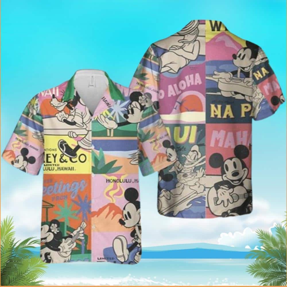 Aloha Disney Mickey Mouse Hawaiian Shirt Beach Gift For Friend Aloha Disney Mickey Mouse Hawaiian Shirt Beach Gift For Friend