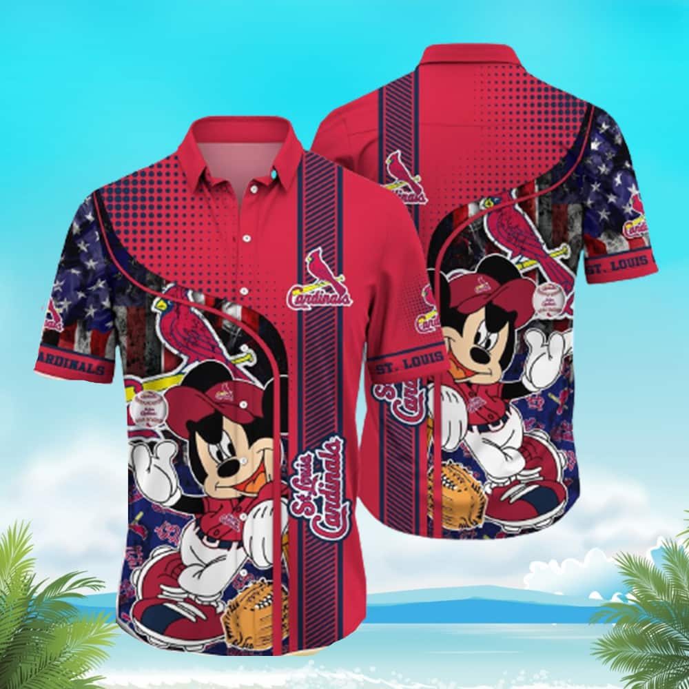 St. Louis Cardinals Mickey Mouse Hawaiian Shirt Gift For Beach Lovers