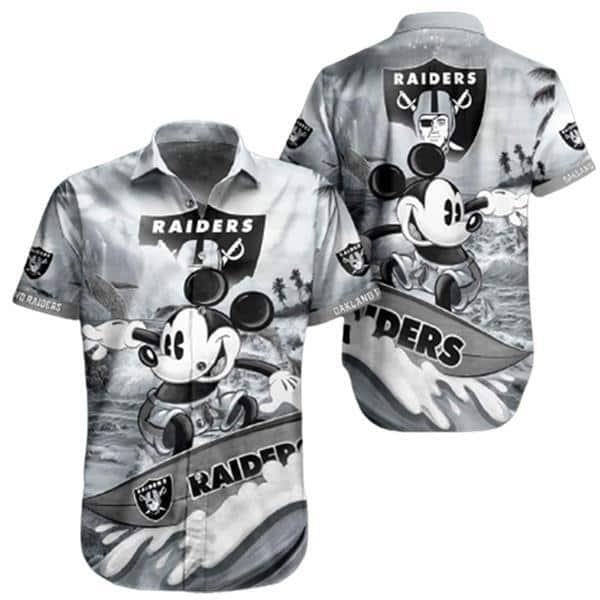 Las Vegas Raiders Mickey Mouse Hawaiian Shirt Gift For Beach Trip Las Vegas Raiders Mickey Mouse Hawaiian Shirt Gift For Beach Trip