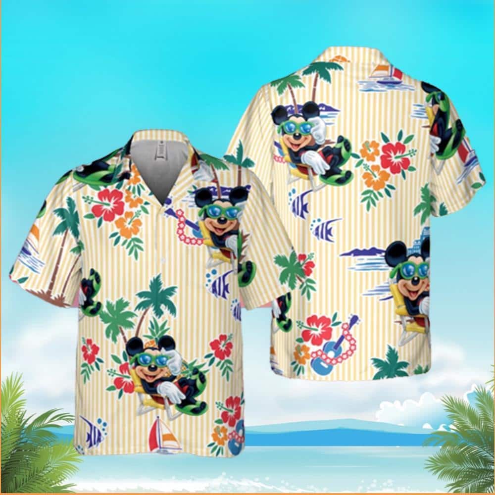 Funny Aloha Mickey Mouse Hawaiian Shirt Gift For Summer Holiday