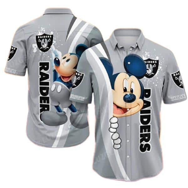 Las Vegas Raiders Mickey Mouse Hawaiian Shirt Gift For Beach Vacation Las Vegas Raiders Mickey Mouse Hawaiian Shirt Gift For Beach Vacation