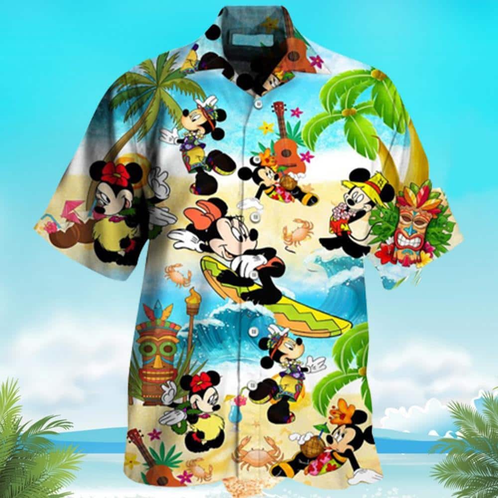 Mickey Mouse Minnie Hawaiian Shirt Disney Lovers Gift Mickey Mouse Minnie Hawaiian Shirt Disney Lovers Gift