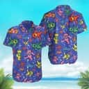 Funny Aloha Grateful Dead Dancing Bear Pattern Hawaiian Shirt