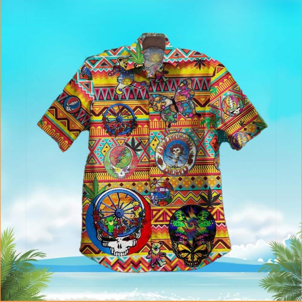 Rock Band Grateful Dead Hawaiian Shirt Trendy Summer Gift Rock Band Grateful Dead Hawaiian Shirt Trendy Summer Gift