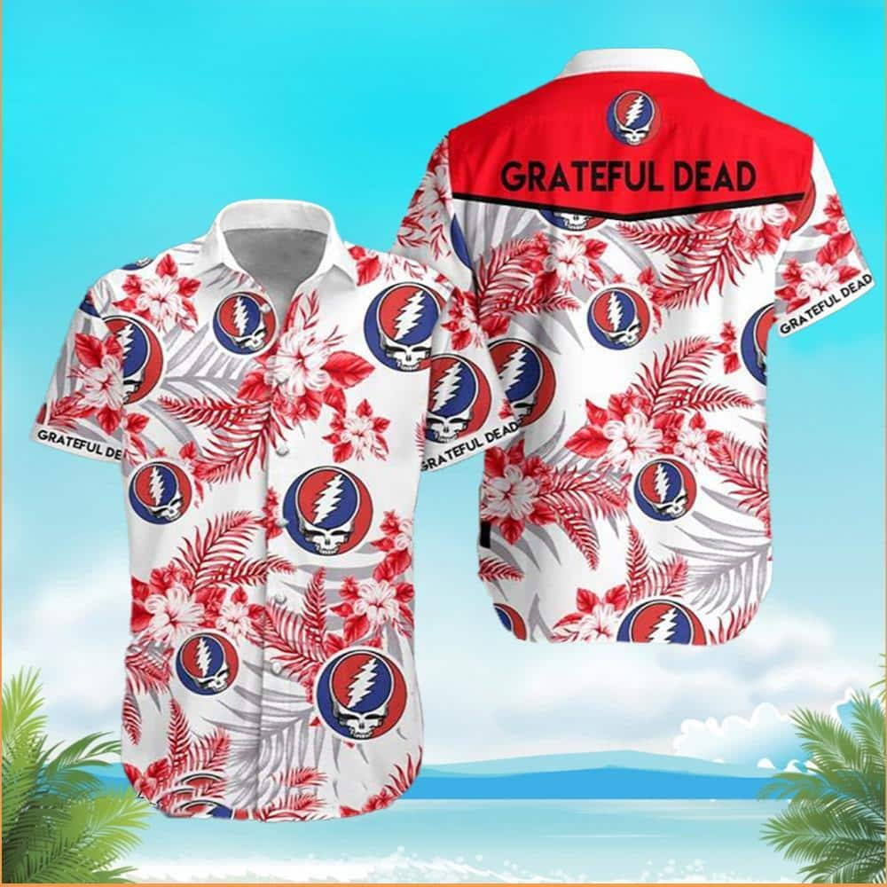 Retro Rock Band Grateful Dead Hawaiian Shirt Beach Gift For Him