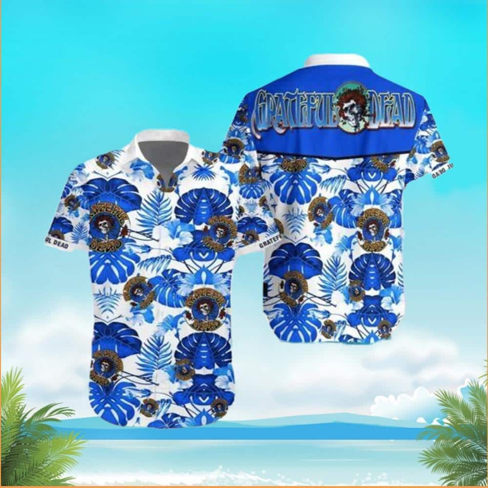 Funny Rock Band Grateful Dead Hawaiian Shirt Summer Beach Gift