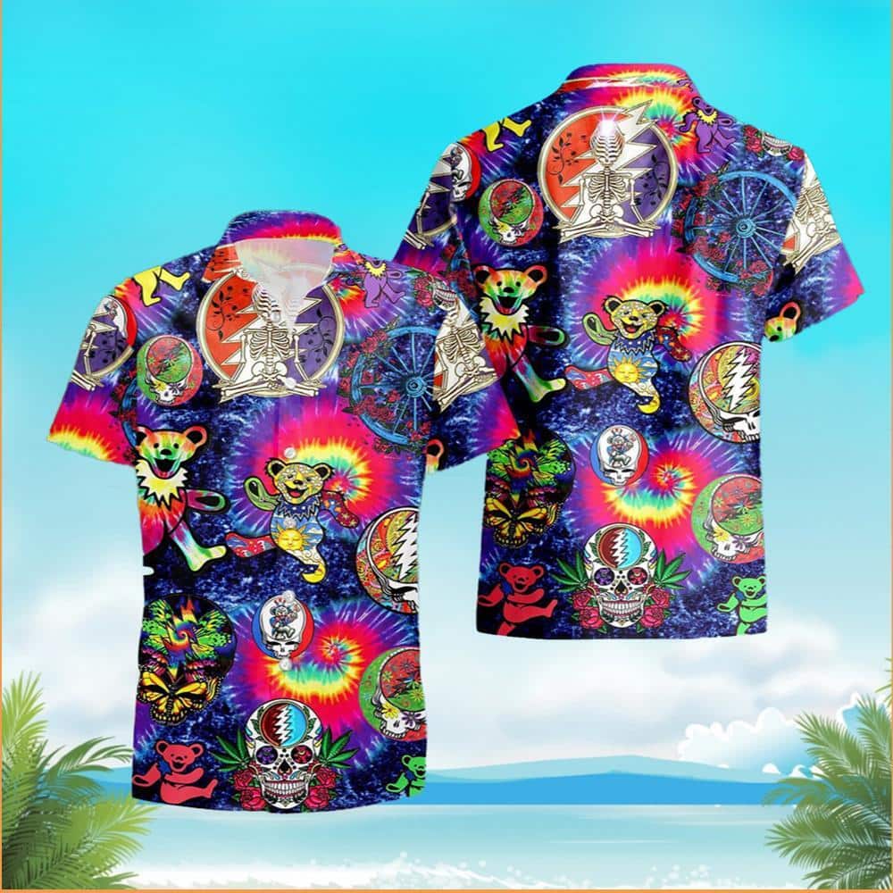 Tie Die Bears Grateful Dead Hawaiian Shirt Beach Gift For Best Friend Tie Die Bears Grateful Dead Hawaiian Shirt Beach Gift For Best Friend