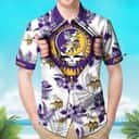 Tropical Aloha Grateful Dead Hawaiian Shirt Flower Pattern Beach Gift For Him
