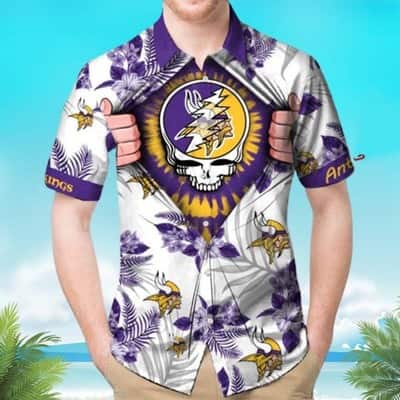 Tropical Aloha Grateful Dead Hawaiian Shirt Flower Pattern Beach Gift For Him