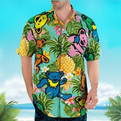 Tropical Aloha Pittsburgh Pirates Grateful Dead Hawaiian Shirt Beach Gift For Friend