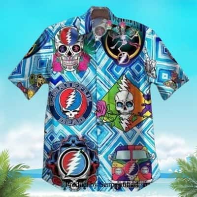 Grateful Dead Hawaiian Shirt Gift For Beach Vacation