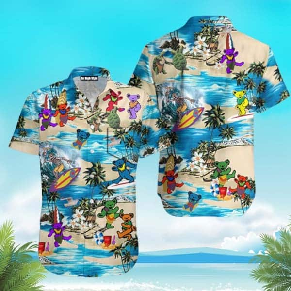 Grateful Dead Rock Band Hawaiian Shirt Summer Beach Gift Grateful Dead Rock Band Hawaiian Shirt Summer Beach Gift