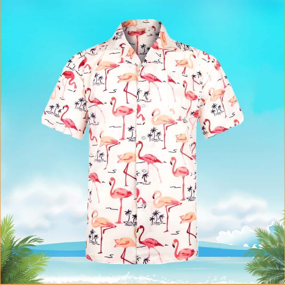 Beach Aloha Flamingo Hawaiian Shirt Beach Gift For Him