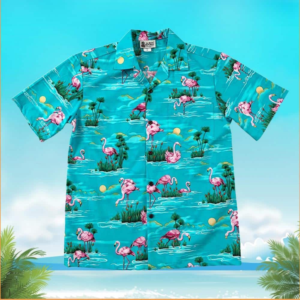 Beach Aloha Flamingo Hawaiian Shirt Gift For Summer Holiday