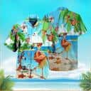 Cool Aloha Flamingo Hawaiian Shirt Beach Gift For Friend