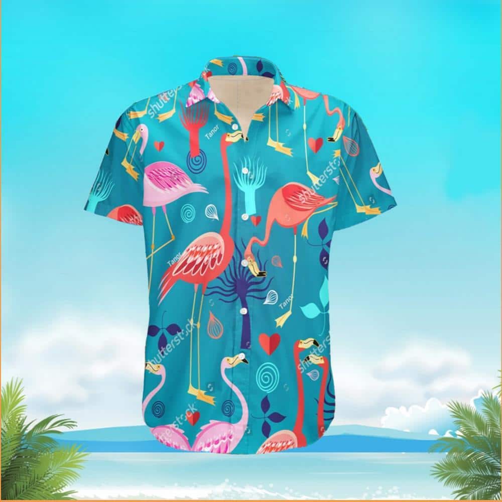 Summer Aloha Flamingo Hawaiian Shirt Gift For Beach Lovers