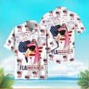 America Flag Flamingo Hawaiian Shirt Summer Gift For Friend America Flag Flamingo Hawaiian Shirt Summer Gift For Friend