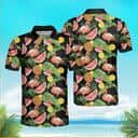 Flamingo Hawaiian Shirt Tropical Fruit Beach Gift For Friend