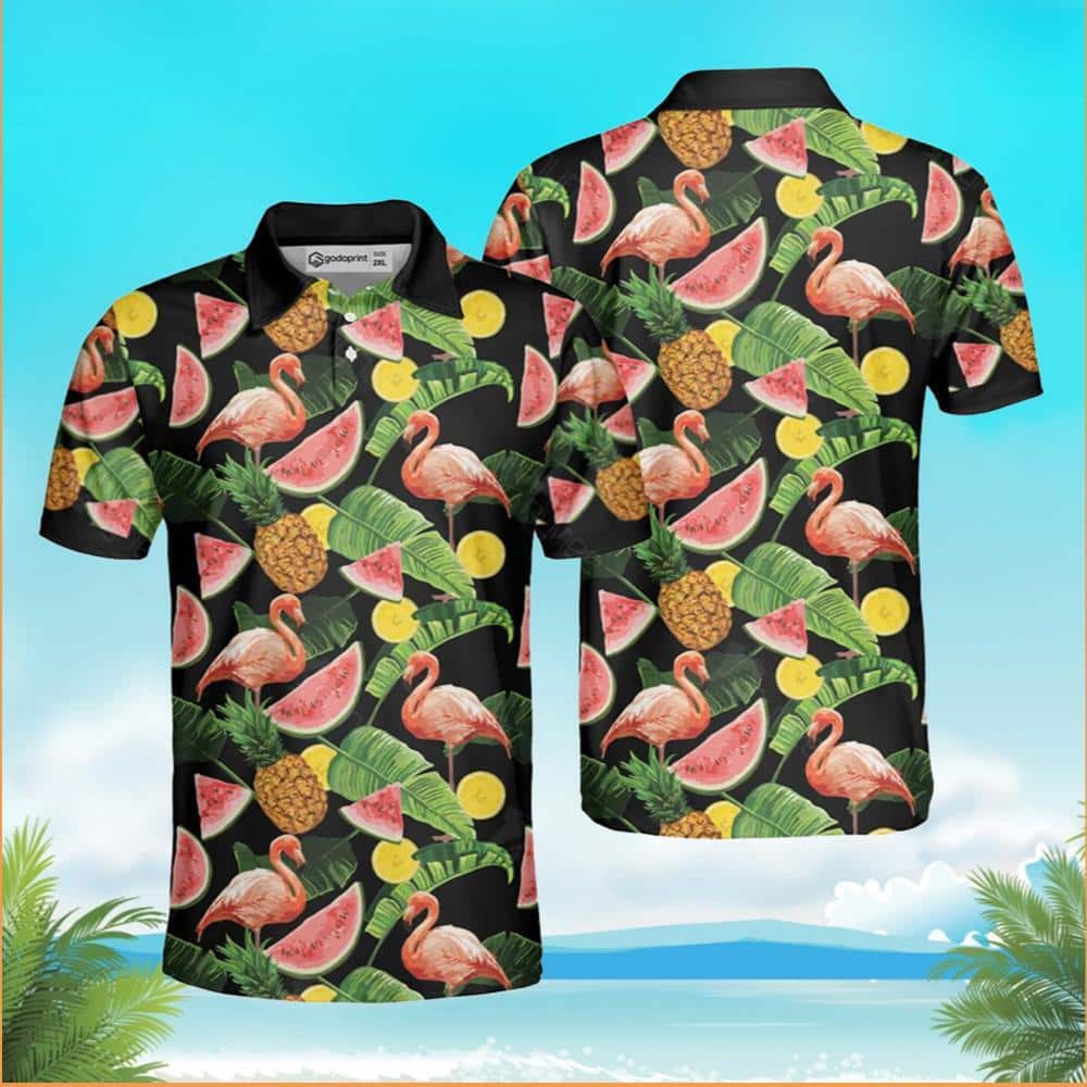 Flamingo Hawaiian Shirt Tropical Fruit Beach Gift For Friend Flamingo Hawaiian Shirt Tropical Fruit Beach Gift For Friend
