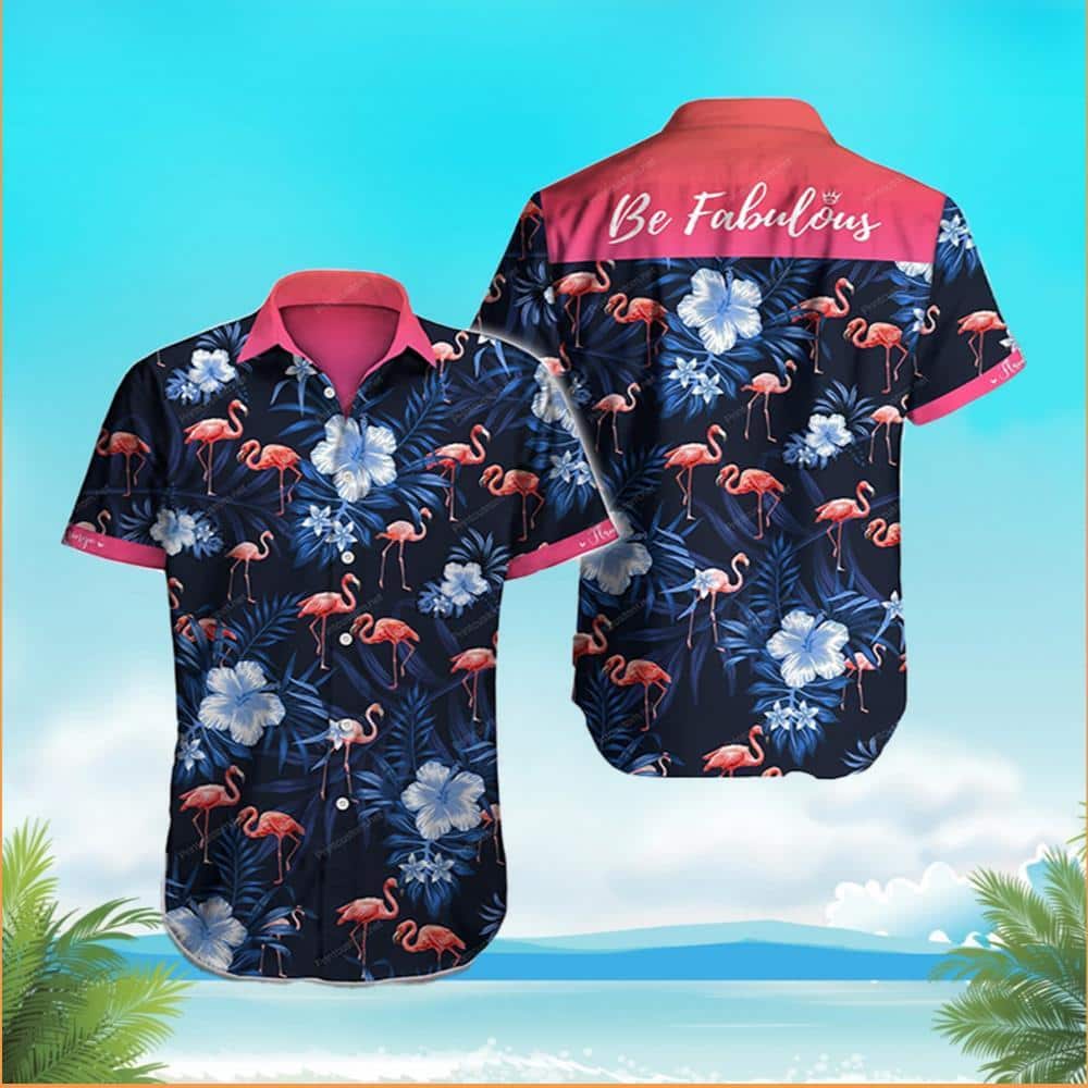 Summer Aloha Flamingo Hawaiian Shirt Beach Gift For Friend