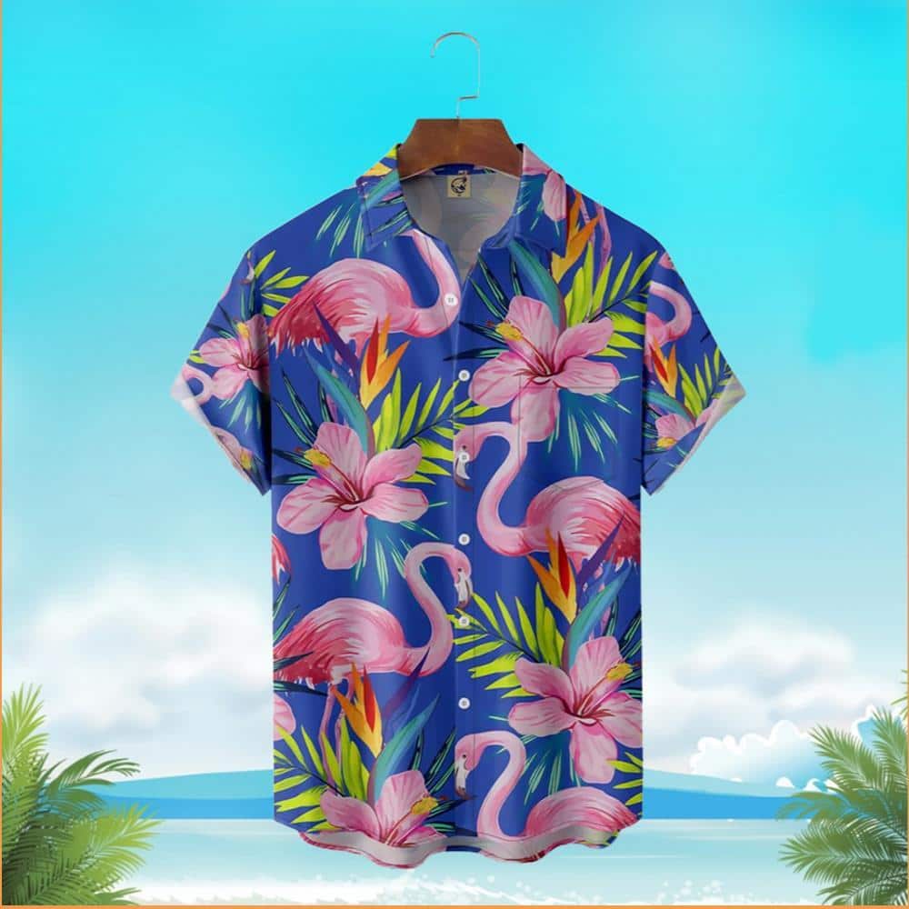 Funny Aloha Flamingo Hawaiian Shirt Summer Gift For Friend