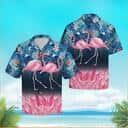 Flamingo Hawaiian Shirt Palm Leaves Pattern Gift For Summer Holiday Flamingo Hawaiian Shirt Palm Leaves Pattern Gift For Summer Holiday