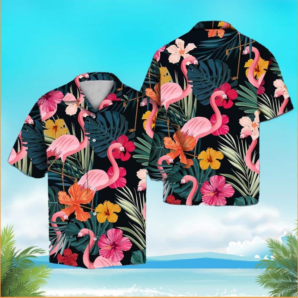 Tropical Aloha Flamingo Hawaiian Shirt Summer Gift For Friends