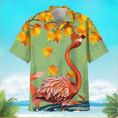 Aloha Flamingo Autumn Hawaiian Shirt Summer Gift For Friend