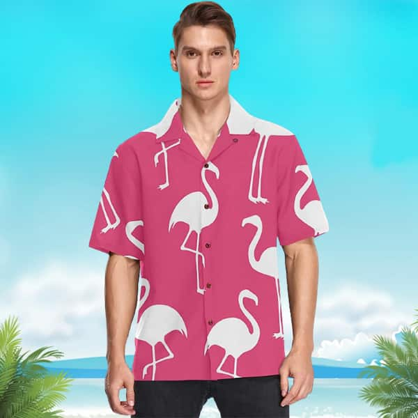 Aloha Flamingo Hawaiian Shirt Practical Beach Gift For Him