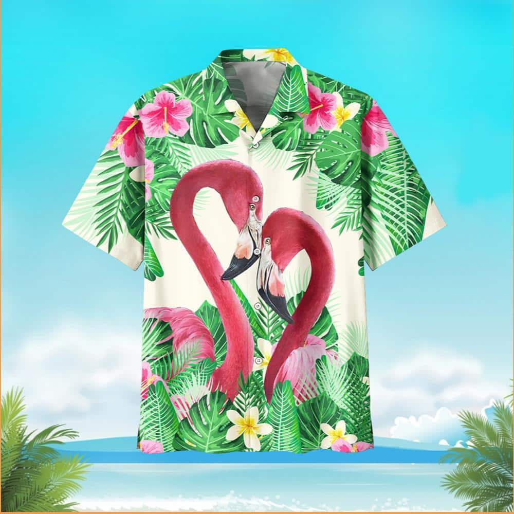 Tropical Aloha Flamingo Hawaiian Shirt Gift For Best Friend