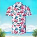 Pink Flamingo With Palm Leaf Hawaiian Shirt Gift For Beach Trip Pink Flamingo With Palm Leaf Hawaiian Shirt Gift For Beach Trip