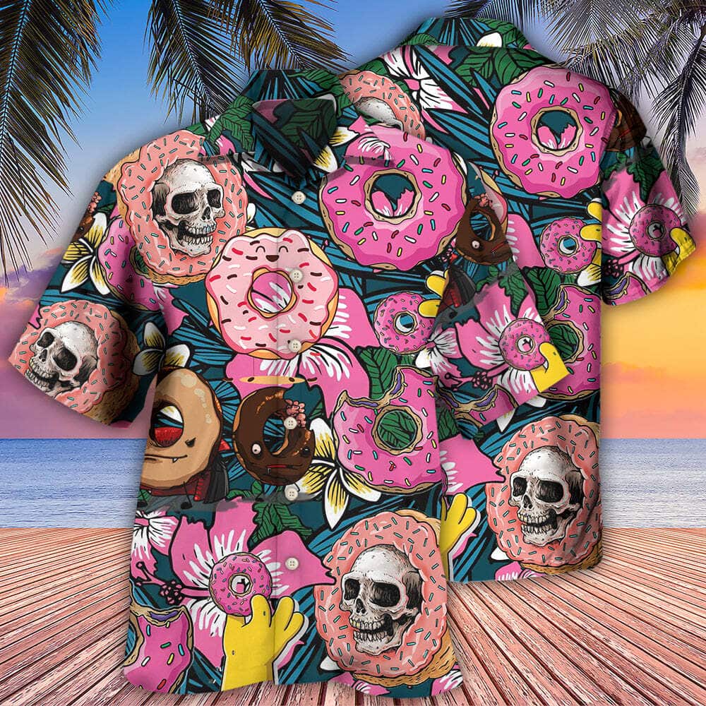 Funny Donut Tropical Style Hawaiian Shirt Best Beach Gift