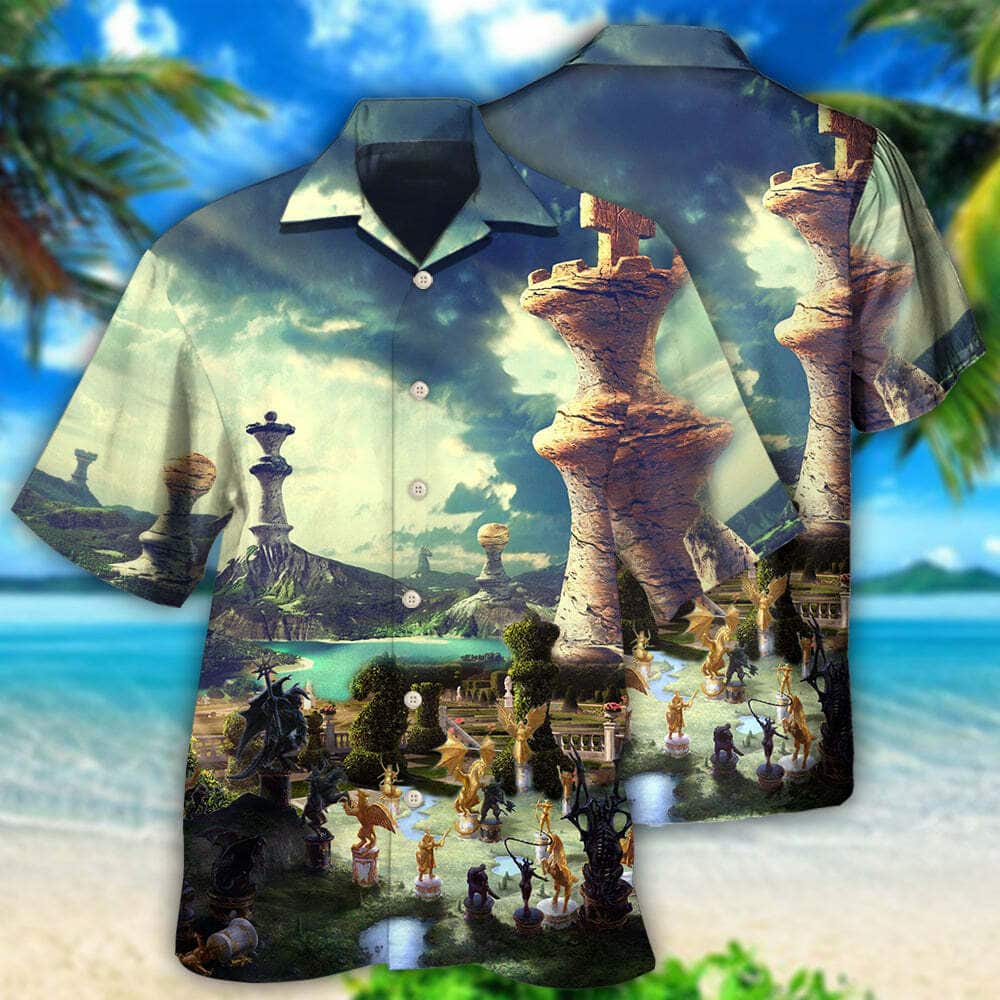 Chess Is A Funny Game Blur Hawaiian Shirt Beach Gift For Friend