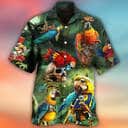 Funny Parrot Pirates In The Ocean Hawaiian Shirt Best Beach Gift Funny Parrot Pirates In The Ocean Hawaiian Shirt Best Beach Gift