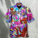 Hippie Funny Octopus Colorful Happy Tie Dye Art Style Hawaiian Shirt Hippie Funny Octopus Colorful Happy Tie Dye Art Style Hawaiian Shirt