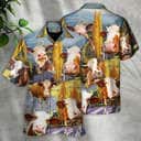 Funny Cow In The Australian Landscape Lover Cattle Art Style Hawaiian Shirt Funny Cow In The Australian Landscape Lover Cattle Art Style Hawaiian Shirt