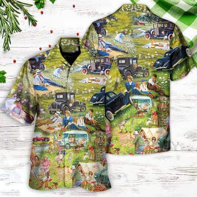 Camping It's Picnic Time So Funny Hawaiian Shirt