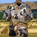 Funny Cow Dancing In The Australian Landscape Art Style Hawaiian Shirt Funny Cow Dancing In The Australian Landscape Art Style Hawaiian Shirt