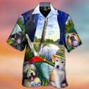 Funny Golf Dog Lover Golf Art Style Hawaiian Shirt Funny Golf Dog Lover Golf Art Style Hawaiian Shirt