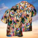 Funny Cat Art Lover Cat Colorful Mixer Style Hawaiian Shirt Funny Cat Art Lover Cat Colorful Mixer Style Hawaiian Shirt