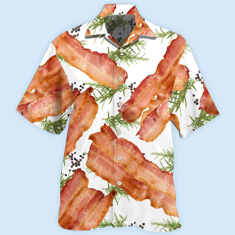 Food Bacon Funny Style Hawaiian Shirt Gift For Best Friends Food Bacon Funny Style Hawaiian Shirt Gift For Best Friends